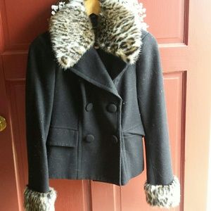 INC Jacket Coat Black SM